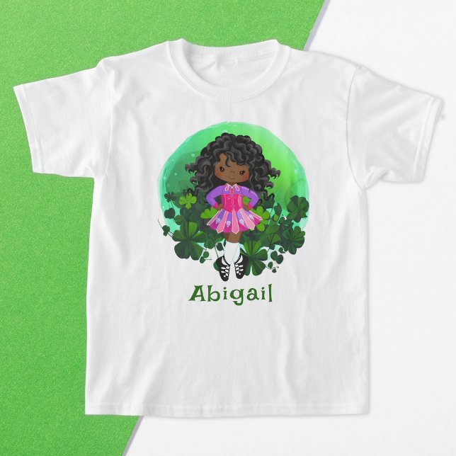 Irish Dance St. Patrick's Day Green Kleeblatts T-Shirt (Von Creator hochgeladen)