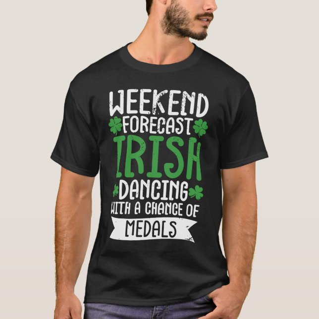 Irish Dance St Patricks Day Reel Girl Irish Step D T-Shirt (Vorderseite)