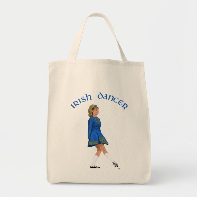 Irish Dancer Blonde in Blue Tragetasche (Vorne)