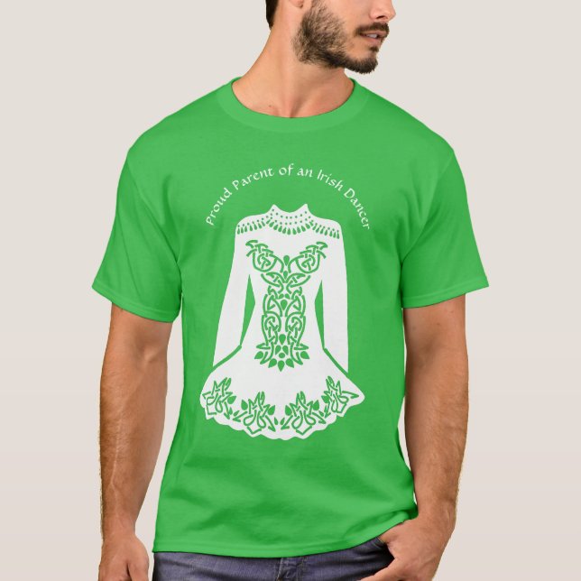 Irish Dancer Dress Custom Message Dancing Themed T-Shirt (Vorderseite)