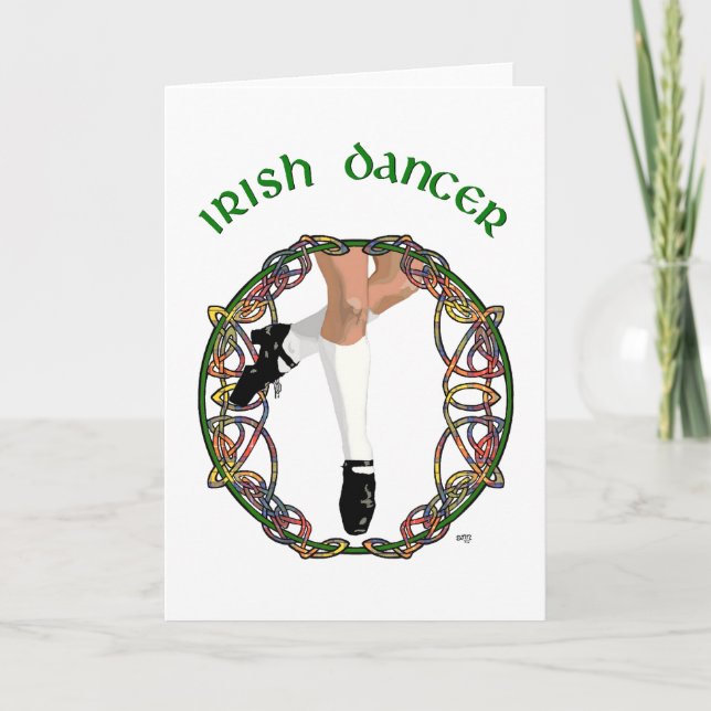 Irish Dancer Hard Shoe Karte (Vorderseite)
