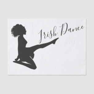 Irish Dancer Soft Shoe Schwarz-weiß Dance Seidenpapier