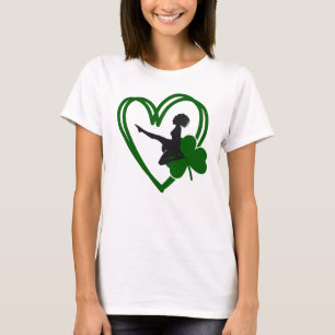 Irish Dancer und Green Heart Irish Dance T-Shirt