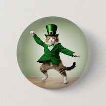 Irish Dancing Cat leprechaun St Patrick's Day Butt