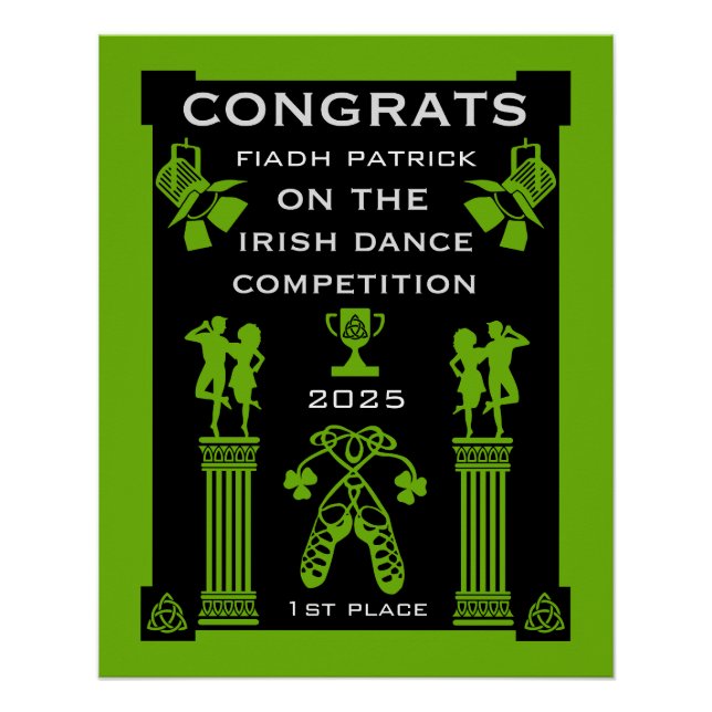 Irish Dancing Competition Poster (Vorderseite)