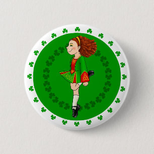 Irish Dancing Girl Abzeichen Button