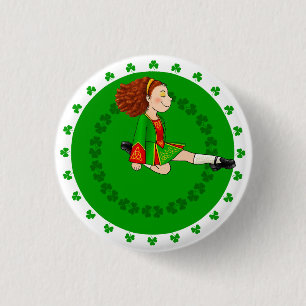 Irish Dancing Girl Abzeichen Button