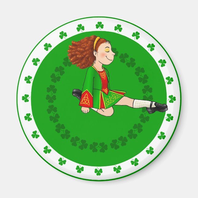 Irish Dancing Girl Magnet (Vorne)