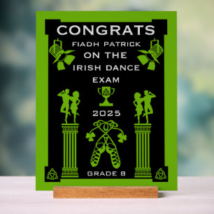 Irish-Dancing Gratulation Acrylschild