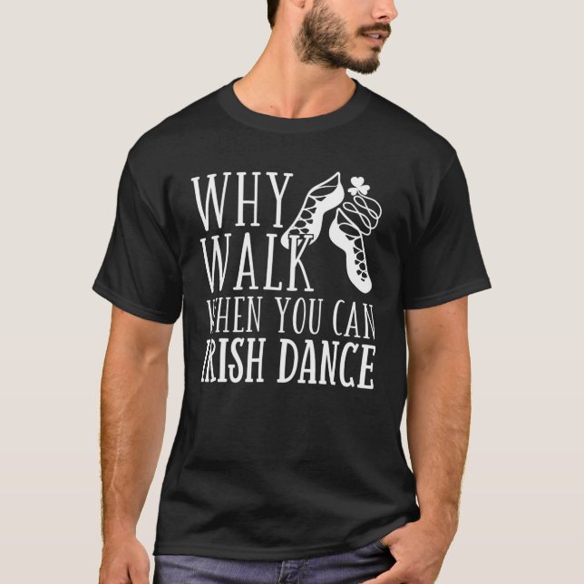 Irish Dancing Music Shoes Dancer T-Shirt (Vorderseite)