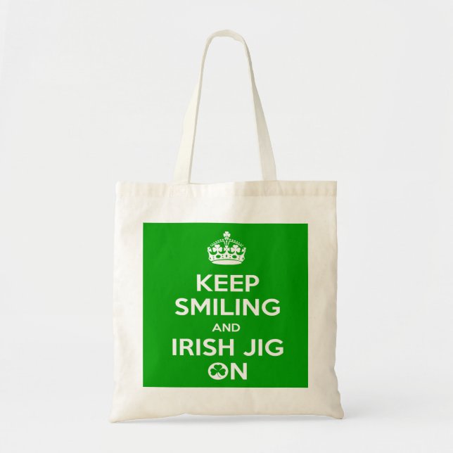 Irish Dancing Shopping Bag Tragetasche (Vorne)