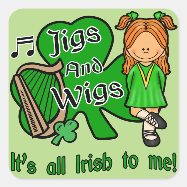 Irish Dancing Sticker (Vorderseite)