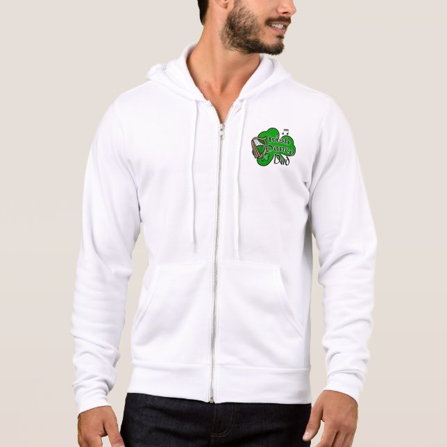 Irish Dancing Vater, Jigs und Wigs Hoodie (Vorderseite)