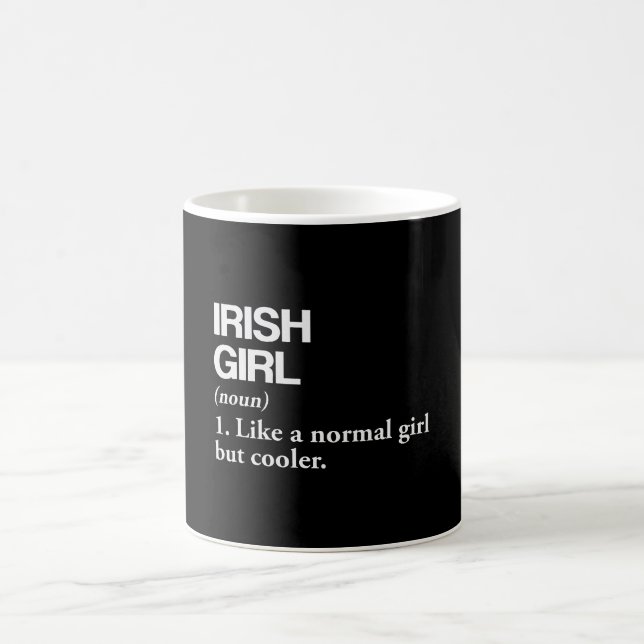 Irish Definition Ireland Flaggen Landessprache Kaffeetasse (Mittel)