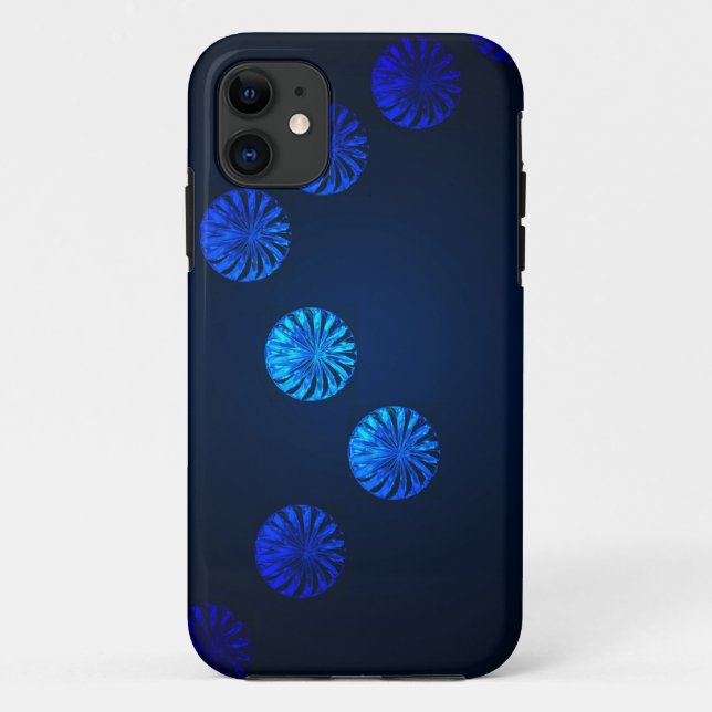 Irish Design Blue Crystal Case-Mate iPhone Hülle (Rückseite)