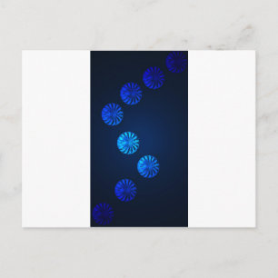 Irish Design Blue Crystal Postkarte