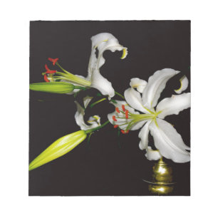 Irish Design - Sammlung von Messing und Blume Notizblock