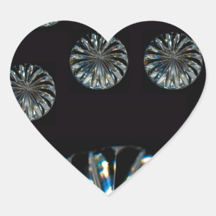 Irish Design-The Crystal Collection Herz-Aufkleber