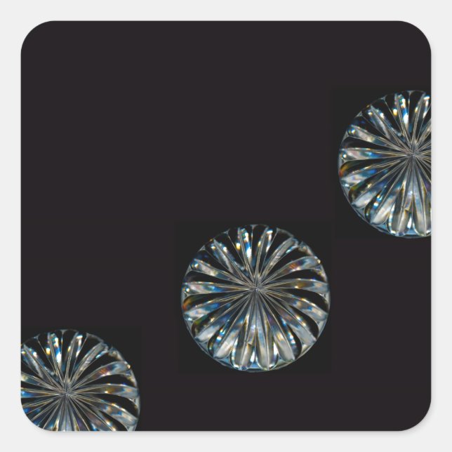 Irish Design-The Crystal Collection Quadratischer Aufkleber (Vorderseite)