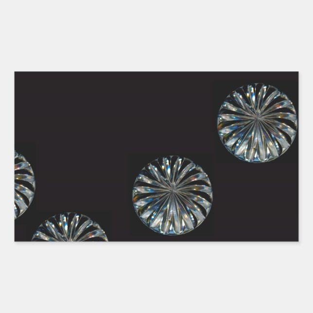 Irish Design-The Crystal Collection Rechteckiger Aufkleber (Vorderseite)