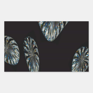 Irish Design - The Crystal Collection Rechteckiger Aufkleber