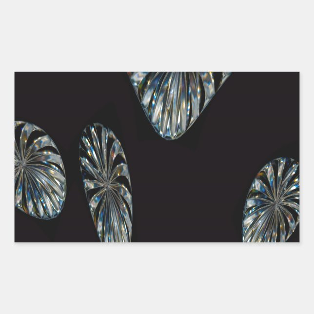 Irish Design - The Crystal Collection Rechteckiger Aufkleber (Vorderseite)