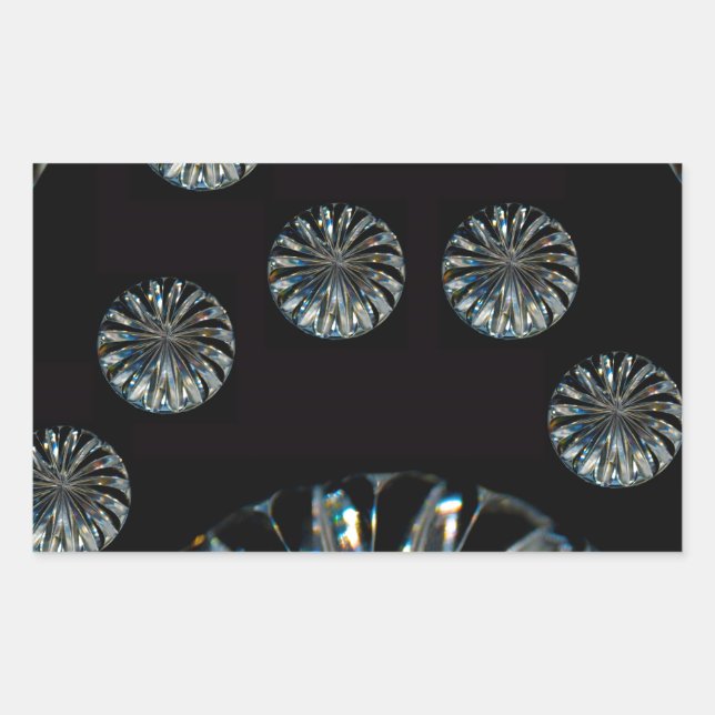 Irish Design-The Crystal Collection Rechteckiger Aufkleber (Vorderseite)