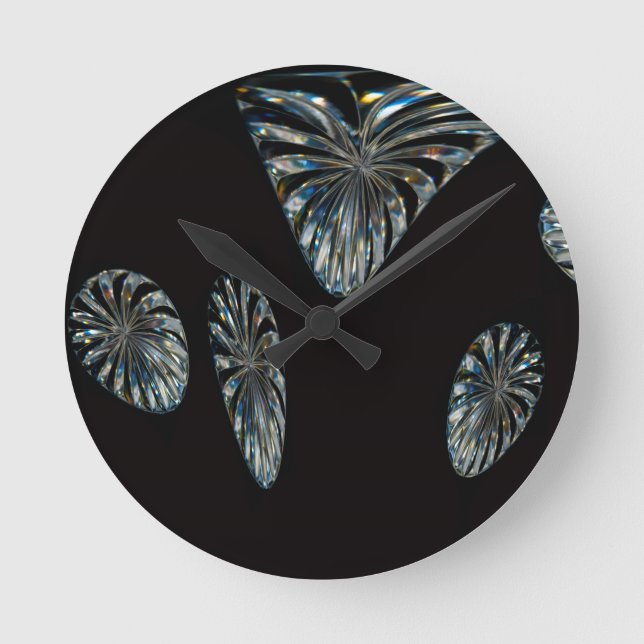 Irish Design - The Crystal Collection Runde Wanduhr (Vorderseite)