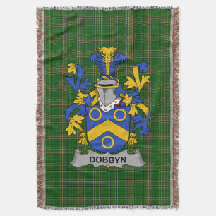 Irish Dobbyn Coat of Arms Familienwappen Irland Decke