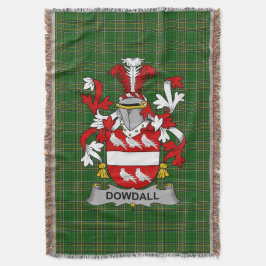 Irish Dowdall Coat of Arms Familienwappen Irland Decke