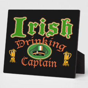 Irish Drink Captain Plaques Fotoplatte