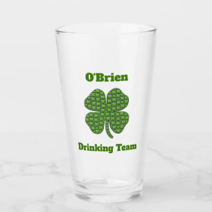 Irish Drink Team Clover Kleeblatt Beer Pint Glas