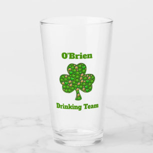 Irish Drink Team Kleeblatt Clover Beer Pint Glas