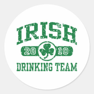 Irish Drinking Team 2010 Runder Aufkleber