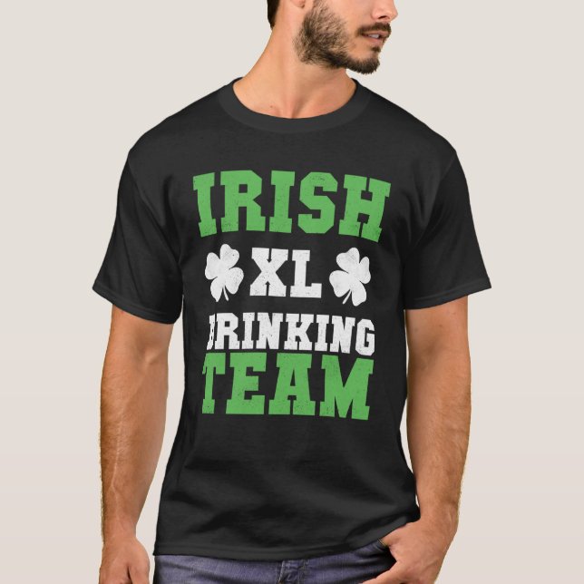 Irish Drinking Team Baseball St Patricks Day T-Shirt (Vorderseite)