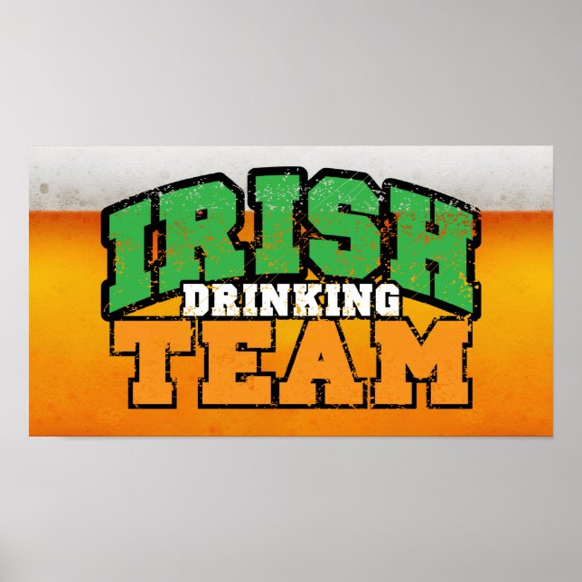 Irish Drinking Team Poster $ 18,95 (Vorne)