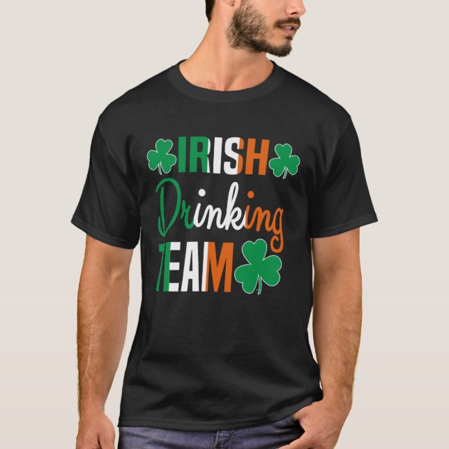 Irish Drinking Team St Patricks Day Beer Drinking  T-Shirt (Vorderseite)