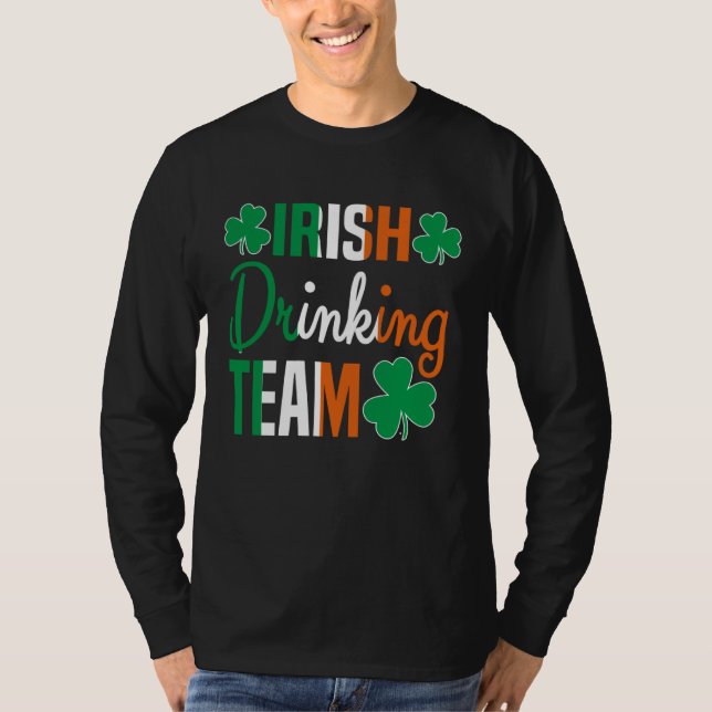 Irish Drinking Team St Patricks Day Beer Drinking  T-Shirt (Vorderseite)