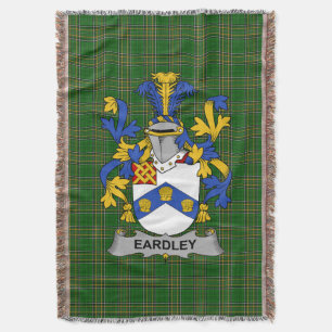 Irish Eardley Coat of Arms Familienwappen Irland Decke