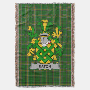 Irish Eaton Coat of Arms Familienwappen Irland Decke