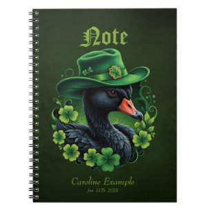 Irish Elegance, The Black Swan of St Patrick Notizblock