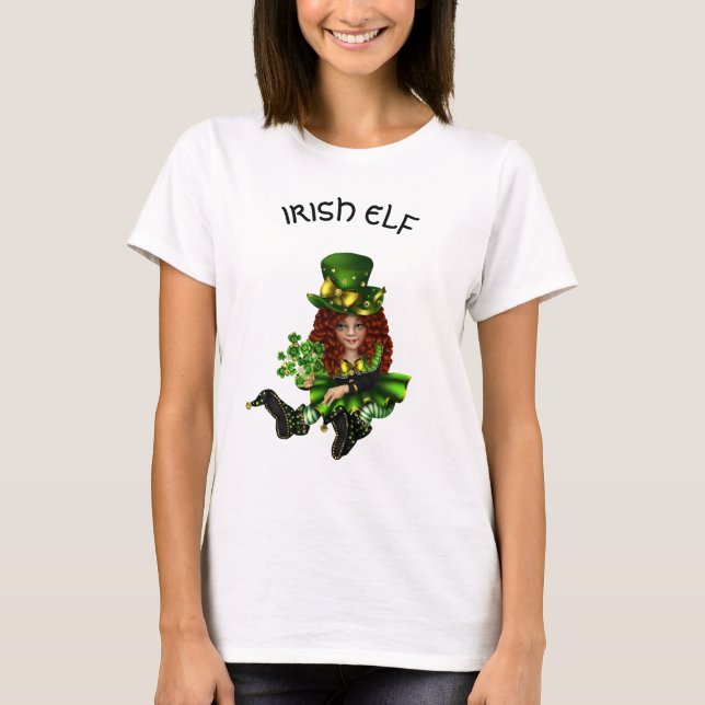 Irish Elf St. Patrick's DayT - Shirt der Frau (Vorderseite)