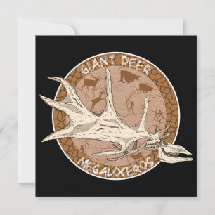 Irish Elk Paleoart Megaloceros Skull Einladung