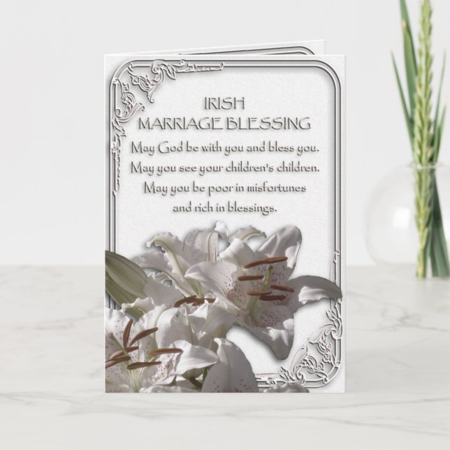Irish Eriage Blessing Card Karte (Vorderseite)