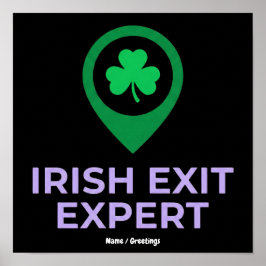 Irish-Exit-Experte Lustiger St. Patricks-Tag Intro Poster