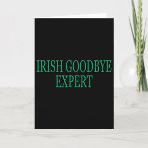 Irish-Experte für Abschied Lustiger St. Patricks D Karte