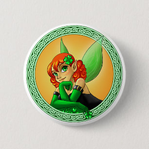 Irish Fairy Button
