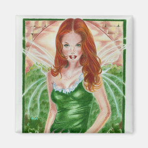 Irish Fairy Kleeblatt Magnet