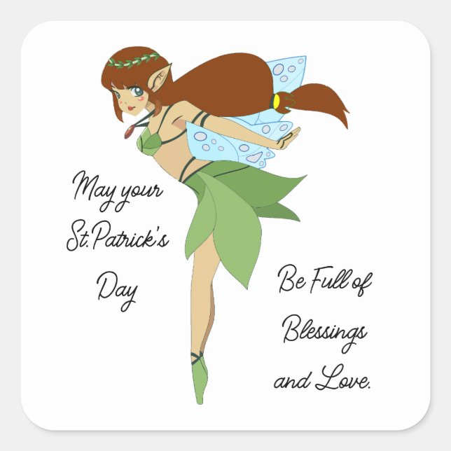 Irish Fairy Sticker (Vorderseite)