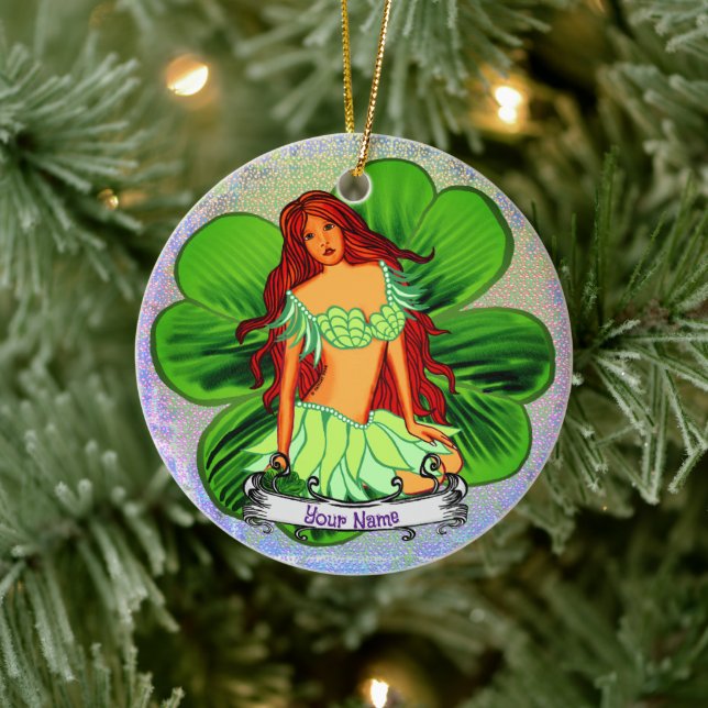 Irish Fairy-Zollmärchen Keramik Ornament (Baum)